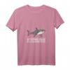 Damen Cartoon Megalodon T-Shirt mit V-Ausschnitt - Cooles Geschenk für Hai-Liebhaber und Megalodon-Fans