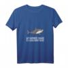 Damen Cartoon Megalodon T-Shirt mit V-Ausschnitt - Cooles Geschenk für Hai-Liebhaber und Megalodon-Fans