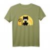 Lustige Halloween-Schwarze Katze mit Maske | Mondkatze T-Shirt – Perfekt für Katzenliebhaber, Katzenmütter & -väter zu Halloween, Geburtstag & Weihnachten