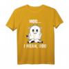 Moo I Mean Boo Lustiges Geist Kuh Kuhflecken Halloween T-Shirt für Männer, Frauen, Kinder – Perfekt für Halloween Partys