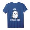 Moo I Mean Boo Lustiges Geist Kuh Kuhflecken Halloween T-Shirt für Männer, Frauen, Kinder – Perfekt für Halloween Partys
