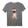Weihnachtspyjama mit Weihnachtsmann-Motiv und Mops – Lustiges Familienoutfit für Weihnachten, Neujahr, Halloween und Geburtstag