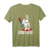 Böses Hasi Horror Hase T-Shirt – Ironisches Gruselkostüm für Fasching, Halloween & Themenpartys mit Blut, Kettensäge & schwarzem Humor