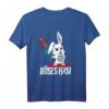 Böses Hasi Horror Hase T-Shirt – Ironisches Gruselkostüm für Fasching, Halloween & Themenpartys mit Blut, Kettensäge & schwarzem Humor