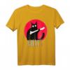 Cat What? - Lustiges schwarzes Katzen T-Shirt mit Knochen, ideales Geschenk für Katzenliebhaber, Halloween, Weihnachten & Valentinstag