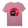 Cat What? - Lustiges schwarzes Katzen T-Shirt mit Knochen, ideales Geschenk für Katzenliebhaber, Halloween, Weihnachten & Valentinstag