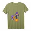 Süßes Halloween Katze Hexe T-Shirt mit V-Ausschnitt – Liebevolles Geschenk für Katzen- und Halloween-Fans, perfekt für Geburtstag, Weihnachten oder als Kostümalternative