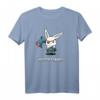 Killer Bunny Is My Spirit Animal - Lustiges Halloween Kaninchen T-Shirt mit Axt, Augenklappe & Latzhose