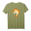 Japan Spitz Hunde-Silhouette Mond Halloween T-Shirt – Gruseliges Design für Hundehalter und Tierliebhaber, ideales Geschenk für Halloween