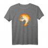 Japan Spitz Hunde-Silhouette Mond Halloween T-Shirt – Gruseliges Design für Hundehalter und Tierliebhaber, ideales Geschenk für Halloween