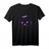 Cool Halloween T-Shirt mit Lila Katze und Hexen-Motiv – Perfekt für Katzenliebhaber, Hexen & Halloween-Partys