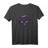 Cool Halloween T-Shirt mit Lila Katze und Hexen-Motiv – Perfekt für Katzenliebhaber, Hexen & Halloween-Partys