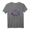 Cool Halloween T-Shirt mit Lila Katze und Hexen-Motiv – Perfekt für Katzenliebhaber, Hexen & Halloween-Partys