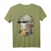 Patriotisches Alexander Hamilton T-Shirt mit Sonnenbrille - Lustiges Geschenk für Lehrer, Geschichts- und Politikliebhaber