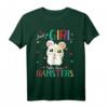 Just A Girl Who Loves Hamster-Shirt - Süßes Tierliebhaber-Shirt für Mädchen und Frauen, ideales Geschenk für Hamsterfans zu Weihnachten, Geburtstag, Muttertag und mehr