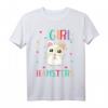 Just A Girl Who Loves Hamster-Shirt - Süßes Tierliebhaber-Shirt für Mädchen und Frauen, ideales Geschenk für Hamsterfans zu Weihnachten, Geburtstag, Muttertag und mehr