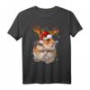 Hamster Rentier Weihnachts T-Shirt - Lustiges Tiermotiv für Weihnachten, Geschenk für Familie, Freunde und Tierliebhaber