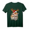 Hamster Rentier Weihnachts T-Shirt - Lustiges Tiermotiv für Weihnachten, Geschenk für Familie, Freunde und Tierliebhaber