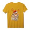 Hamster Rentier Weihnachts T-Shirt - Lustiges Tiermotiv für Weihnachten, Geschenk für Familie, Freunde und Tierliebhaber