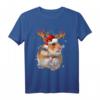 Hamster Rentier Weihnachts T-Shirt - Lustiges Tiermotiv für Weihnachten, Geschenk für Familie, Freunde und Tierliebhaber