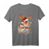 Hamster Rentier Weihnachts T-Shirt - Lustiges Tiermotiv für Weihnachten, Geschenk für Familie, Freunde und Tierliebhaber