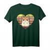 Niedliches Hamster-Design im Retro-Herzform - Vintage T-Shirt, perfekt als Weihnachts- oder Geburtstagsgeschenk
