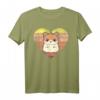 Niedliches Hamster-Design im Retro-Herzform - Vintage T-Shirt, perfekt als Weihnachts- oder Geburtstagsgeschenk