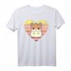 Niedliches Hamster-Design im Retro-Herzform - Vintage T-Shirt, perfekt als Weihnachts- oder Geburtstagsgeschenk