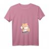 Damen Thinking About My Hamster Cooler Nager T-Shirt mit V-Ausschnitt – Witziges Geschenk für Hamsterliebhaber & Nagetierfans