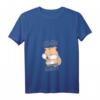 Damen Thinking About My Hamster Cooler Nager T-Shirt mit V-Ausschnitt – Witziges Geschenk für Hamsterliebhaber & Nagetierfans