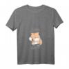 Damen Thinking About My Hamster Cooler Nager T-Shirt mit V-Ausschnitt – Witziges Geschenk für Hamsterliebhaber & Nagetierfans