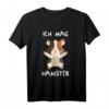 Hamster T-Shirt mit Aufschrift 'Ich mag Hamster' – Süßes Geschenk für Hamsterliebhaber, Fans und Besitzer für Damen, Herren & Kinder
