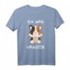 Hamster T-Shirt mit Aufschrift 'Ich mag Hamster' – Süßes Geschenk für Hamsterliebhaber, Fans und Besitzer für Damen, Herren & Kinder