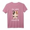 Hamster T-Shirt mit Aufschrift 'Ich mag Hamster' – Süßes Geschenk für Hamsterliebhaber, Fans und Besitzer für Damen, Herren & Kinder