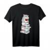 Niedliches Hamster Buch Leseratte T-Shirt – Lustiges Design für Bücherwürmer, Lehrer, Schüler und Hamsterfans
