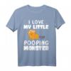 Ich liebe mein kleines kackendes Monstertierchen Hamster T-Shirt - Lustiges Tierdesign für Tierliebhaber, geeignet als Geschenk zu Weihnachten, Muttertag und Geburtstag