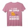 Ich liebe mein kleines kackendes Monstertierchen Hamster T-Shirt - Lustiges Tierdesign für Tierliebhaber, geeignet als Geschenk zu Weihnachten, Muttertag und Geburtstag