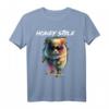 Bunter Skater Hamster T-Shirt zum HapFrog – Buntes Design mit Hamster auf Regenbogen Skateboard, ideal für Freunde und Familie