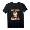 Just A Girl Who Loves Hamsters - Lustiges Hamster Kostüm T-Shirt für Frauen, Mädchen & Tierliebhaber als Geschenk für Geburtstag & Weihnachten