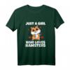 Just A Girl Who Loves Hamsters - Lustiges Hamster Kostüm T-Shirt für Frauen, Mädchen & Tierliebhaber als Geschenk für Geburtstag & Weihnachten