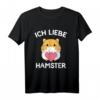 Ich liebe Hamster Hamsterliebhaber Geschenk T-Shirt - Süßes Goldhamster Motiv für Frauen, Mädchen und Kinder