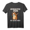 Apokalypse 2020 ich war dabei Dabbing Hamster Geschenk T-Shirt – Lustiges Meme-Shirt für Quarantäne, Humor und Pandemie-Spaß