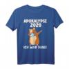 Apokalypse 2020 ich war dabei Dabbing Hamster Geschenk T-Shirt – Lustiges Meme-Shirt für Quarantäne, Humor und Pandemie-Spaß