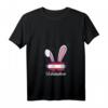 Damen Skifahren T-Shirt mit Hasenmotiv und Österreich Flagge - Lustiges Apres Ski Wintersport Shirt für Frauen