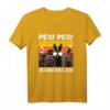 Pew Pew Madafakas Damen Vintage Hasen T-Shirt mit Pistolen - Lustiges Witziges Kaninchen & Party Outfit für Frauen, Geschenkidee für Meme- und Sarkasmus-Fans