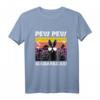 Pew Pew Madafakas Damen Vintage Hasen T-Shirt mit Pistolen - Lustiges Witziges Kaninchen & Party Outfit für Frauen, Geschenkidee für Meme- und Sarkasmus-Fans