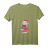Damen Kaninchen Mit Mütze Hoppy Christmas Weihnachten Hasen T-Shirt mit V-Ausschnitt – Lustiges Geschenk für Weihnachten & Weihnachtsfeier