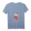 Damen Kaninchen Mit Mütze Hoppy Christmas Weihnachten Hasen T-Shirt mit V-Ausschnitt – Lustiges Geschenk für Weihnachten & Weihnachtsfeier