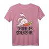 Offizielles Schlafshirt Pyjama Kaninchen Hasen Fun Geschenk – Lustiges Schlafoutfit für Damen, Herren & Teenager zum Geburtstag oder als Geschenk für Hasenliebhaber