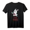 Kawaii Evil Bunny Osterhase mit Kettensäge Halloween T-Shirt – Lustiges Gothic Kostüm für Kinder & Erwachsene, perfekt für Halloween Partys